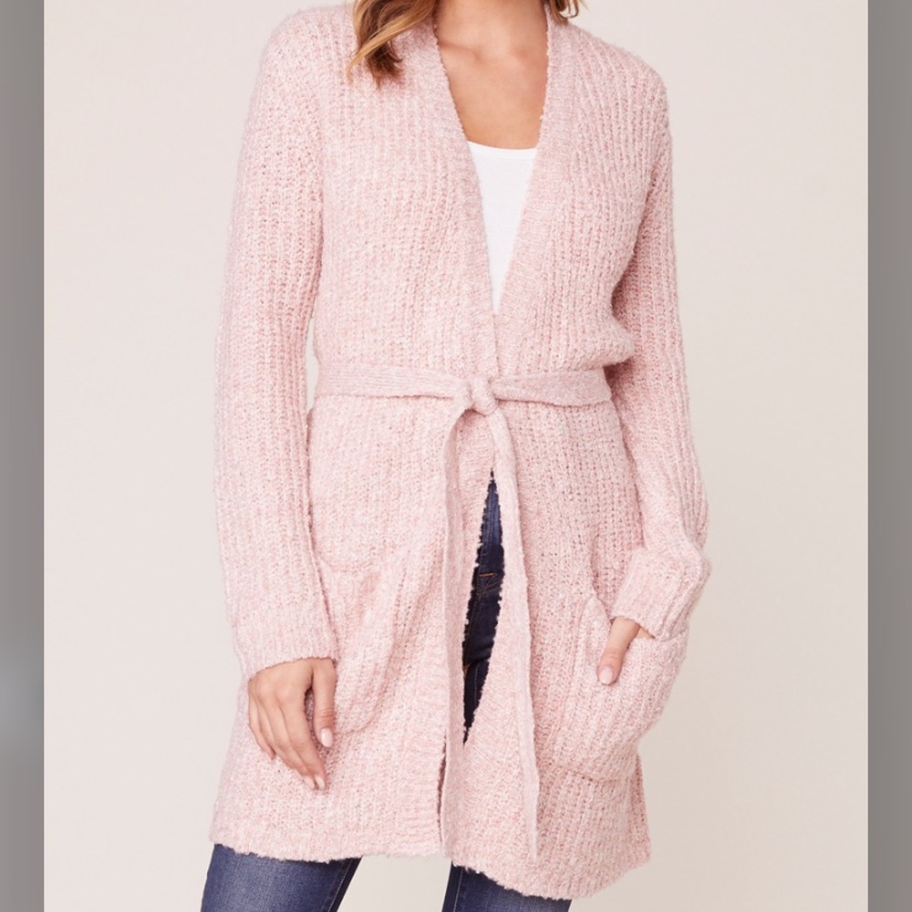 NEW! BB Dakota Belted Fuzzy Soft Cardigan - NWT
